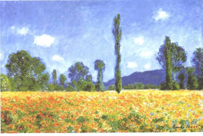 Claude Monet Champ de coquelicots a Giverny china oil painting image